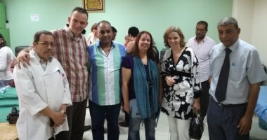 بالصور.. سفيرة بلجيكا تزور العيادات الخارجية بصحة الأقصر