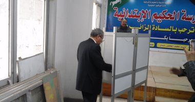 بالصور.. وزير التموين عقب تصويته بأبوكبير: المواطن شريك أساسى فى التنمية