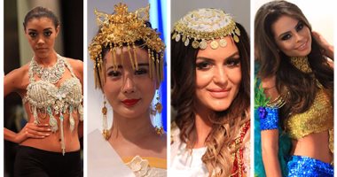 بالصور.. "اليوم السابع" داخل كواليس حفل تتويج ملكة جمال العالم للسياحة.. خبراء تجميل من الهند ومختلف أنحاء العالم يتفنن فى وضع اللمسات الأخيرة على الجميلات.. والأزياء الوطنية تفرض نفسها بغرف الملابس