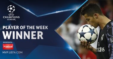 كريستيانو رونالدو أفضل لاعب فى ذهاب ربع نهائى دورى أبطال أوروبا