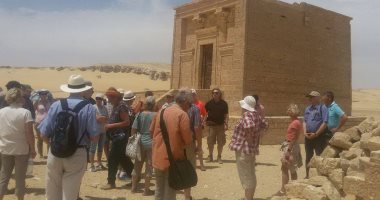 منطقة آثار تونا الجبل بالمنيا تستقبل81 زائراً ألمانياً وبرازيلياً 