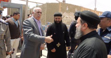 مدير أمن المنيا يزور دير الأنبا أنطونيوس بالمنيا