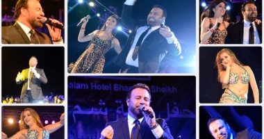 عاصى الحلانى والروسية داليدا انستازيا يشعلان حفل الربيع بشرم الشيخ
