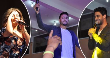 بالصور.. حمادة هلال وشذى وأحمد جمال نجوم شم النسيم فى نادى الشمس