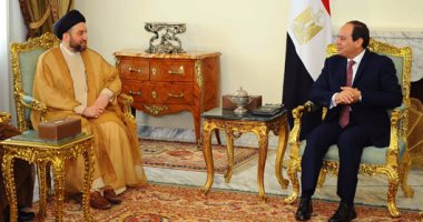 بالصور.. السيسى يؤكد أهمية تجاوز الخلافات بين مختلف الكتل السياسية بالعراق