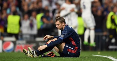بايرن ميونخ يؤكد غياب نوير بعد إصابته بشرخ فى القدم أمام ريال مدريد