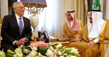 بالصور.. خادم الحرمين يلتقى وزير الدفاع الأمريكى لبحث التعاون الدفاعى بين البلدين