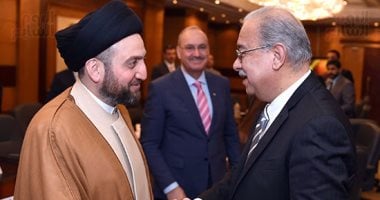 بالصور.. رئيس الوزراء يستقبل رئيس التحالف الوطنى العراقى 