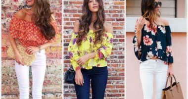 هتلبسى أيه بكرة؟ البلوزة الـoff shoulder  مناسبة ليوم الإجازة