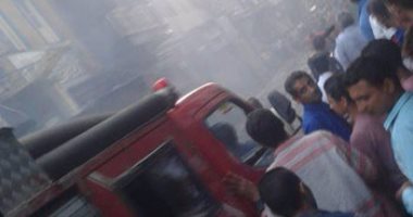 إصابة 45 مواطنا باختناقات وإغماءات إثر اندلاع حريق بـ30 منزلا فى المنيا