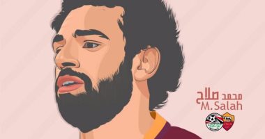 "نبيل" يبدع فى رسم مشاهير الفن والرياضة.. أبرزهم محمد صلاح وأوزيل
