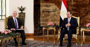 بالصور.. الرئيس السيسى يستقبل وزير الدفاع الأمريكى فى قصر الاتحادية