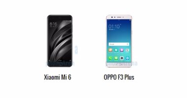 إيه الفرق.. أبرز الاختلافات بين هاتفى شياومى Mi 6 وأوبو F3 Plus