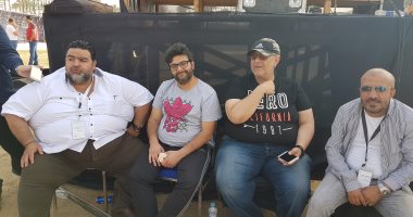شاهد التجهيزات النهائية لحفل محمد حماقى فى جامعة مصر