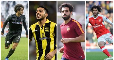 أزمات المحترفين صداع فى رأس كوبر قبل موقعة تونس.. محمد صلاح حائر بين روما وليفربول.. كهربا يحلم بالعودة للسعودية وشيفو يترقب مصيره بالأهلى.. "الهبوط" يؤرق المحمدى وسام مرسى.. و"الدكة" تطارد الننى ورمضان صبحى