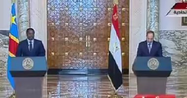 رئيس الكونغو يشيد بالسياسة الخارجية المصرية ويدعو للاستثمار فى بلاده