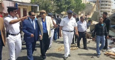 مدير أمن الإسكندريه يقود حمله لإزالة التعديات بدائرة قسم العامرية أول