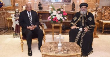 برقية تهنئة من رئيس البرلمان للبابا تواضرس: تلقون رضاء جموع شعب مصر