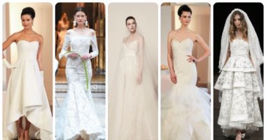 بالصور.. أسبوع فساتين الزفاف بنيويورك يقدم أحدث اتجاهات الموضة لعروس 2018.. دور الأزياء العالمية تضع البساطة عنوانا للعام الجديد.. مشاركة متميزة لـ إيلى صعب.. وريم عكرا تعيد موضة جوانتى "القرن التاسع عشر"