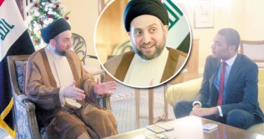 عمار الحكيم رئيس التحالف الوطنى فى البرلمان العراقى لـ"اليوم السابع": مصر الأخ العربى الأكبر وعنصر الارتكاز بالمنطقة.. الإسلام مختطف بيد الإرهابيين وتجديد الخطاب الدينى ضرورة والأمن القومى الإقليمى فى خطر