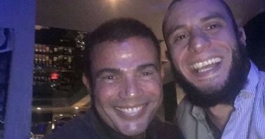 عمرو دياب يشارك أحمد الفيشاوى حفل فيلمه الجديد "الشيخ جاكسون"
