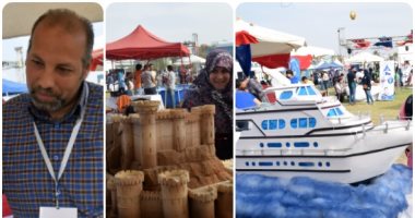 بالصور.. محمود فتحى حول المناهج الدراسية لماكيتات مجسمة تسهل المذاكرة