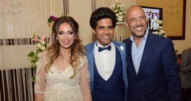 بالصور.. نجوم الفن يحتفلون بعقد قران حمدى الميرغنى وإسراء عبد الفتاح‎