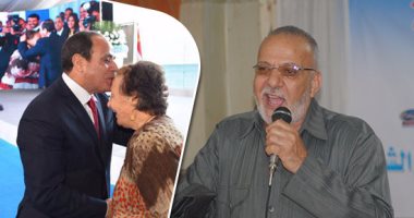 أبطال حروب "القنال" فى حضرة الرئيس.."سويلم" أول  جندى يشارك فى معركة  بعجز  كامل.. زينب الكفراوى فدائية قَبَّل السيسى رأسها  مرتين.. "عمارة" آسر الإسرائيلى "عساف  ياجورى"..ومحمد خليفة الشهير بـ"الكوماندوز شزام"