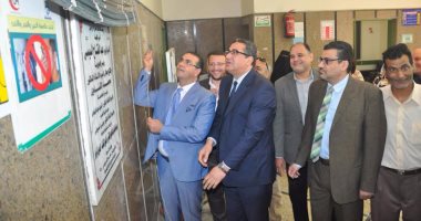 رئيس جامعة المنصورة يفتتح التوسعات الجديدة بمبنى الطب النفسى