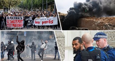 بالصور.. حصاد العالم اليوم.. إحباط هجوم إرهابى وسط لندن.. إطلاق نار على مستشفى بألمانيا.. سقوط جرحى فى 3 أحداث عنف بفرنسا.. غرق سفينة حربية روسية.. وغارة إسرائيلية تهز دمشق.. وتحطم مروحية أمريكية بالمحيط الهادئ