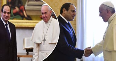 بابا الفاتيكان والسيسي.. المجددان يلتقيان.. البابا صاحب اتجاهات تنويرية ورحمة المسيح فى قلبه تغمر اللاجئين والفقراء والسجناء.. والرئيس أول من دعا لتجديد الخطاب الدينى لمواجهة الإرهاب والقتل باسم الدين