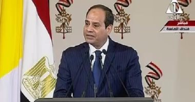 بالفيديو.. السيسى: القضاء نهائيا على الإرهاب يلزمه تنسيق وتكاتف القوى المحبة للسلام 