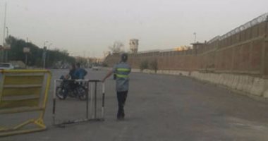 بالصور.. إعادة فتح اتجاه واحد بكوبرى شمال طرة بعد تركيب دعامات حديدية 