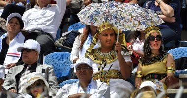بالصور.. الزى الفرعونى يخطف الأنظار أثناء كلمة بابا الفاتيكان