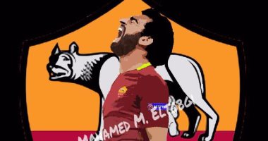 بالصور.. شاب يبدع فى رسم محمد صلاح ونجوم الكرة بتقنية حديثة