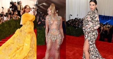 بالصور.. تعرف على أغرب إطلالات النجمات بحفل "met gala" على مر السنين.. كاتى بيرى من "فستان بينور" لتغير ملامحها.. ريهانا بطلة "الفوتوشوب" بسبب فستانها الضخم.. وشعر نيونجو الأكثر حصدا لعبارات السخرية