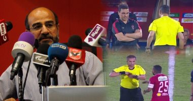 عقوبات رادعة على الأهلى بعد أزمة الإنتاج الحربى.. إيقاف البدرى مباراتين وتغريمه 10 آلاف جنيه للسخرية من الحكم.. 4 لقاءات لحسام عاشور..و8 لسيد معوض للاعتداء.. وعامر حسين: لم ألتفت لاعتذار مدرب الأحمر