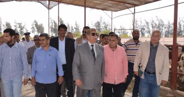 محافظ الإسماعيلية يتفقد مشروعات الثروة الحيوانية بقرية "الملاك"