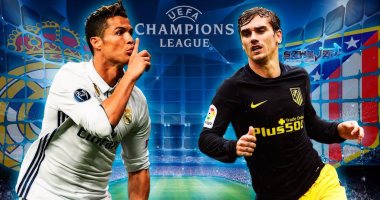 تشكيل ريال مدريد وأتلتيكو بدورى الأبطال.. رونالدو وجريزمان وجها لوجه