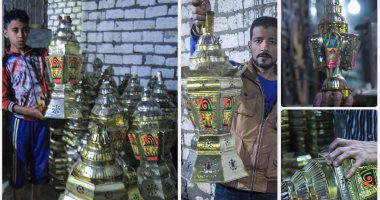 صناعة فوانيس رمضان بالجيزة.. بعد المطرقة والنار تتحدد الأشكال والأسعار