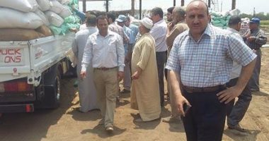 رئيس مدينة الباجور يتابع توريد القمح إلى الصوامع