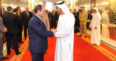 بالصور.. السيسي يغادر الإمارات عائدا للقاهرة بعد مباحثات مهمة مع ولى عهد أبو ظبى