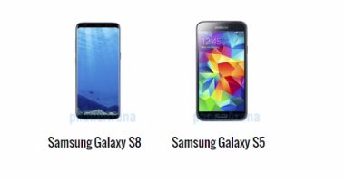 تعرف على أبرز الاختلافات بين هاتفى جلاكسى S8 وGalaxy S5