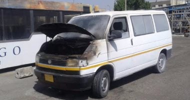 إصابة موظف أمن أثناء إخماد حريق بسيارة في مهبط مطار القاهرة