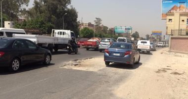 كثافات مرورية بمحور النصر تقاطع يوسف عباس بسبب أعمال رصف بالطريق 