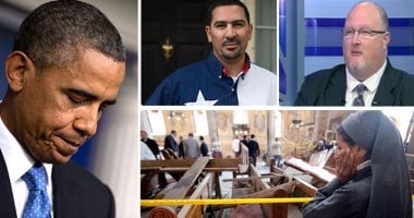 شماتة إخوانية بنكهة أمريكية.. مستشار "أوباما" محمد الإبيارى يؤيد قتل داعش للأقباط.. ويؤكد على "تويتر": جزاءً لما فعلوه مع الإخوان .. وانتفاضة أمريكية على موقع التواصل الاجتماعى لـ"حظر الجماعة"