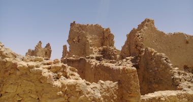 بالصور.. بقايا معبد آمون أهم المعالم الأثرية فى سيوة  