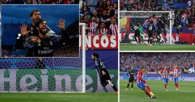 بالفيديو.. ريال مدريد يضرب موعدا ناريا مع يوفنتوس فى نهائى دورى الأبطال.. الملكى يكرس عقدة أتلتيكو الأوروبية ويعادل رقم بايرن ميونخ القياسى فى التهديف.. والروخى بلانكوس يلحق الهزيمة الأولى بجاره