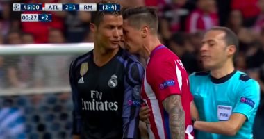 بالفيديو.. اشتباك رونالدو وتوريس يتصدر ديربى دورى الأبطال 