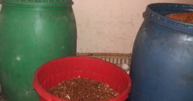 بالصور.. ضبط كبده وبصل فى براميل مواد كيمائية بمطبخ كشرى بسوهاج